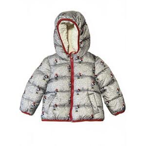 Baby GAP x Disney Minnie Mouse Toddler Hooded Puffer Jacket - Size 3T Kidcore